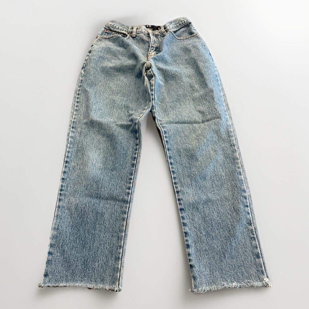 Vintage Gap Womens Classic Fit High Rise Mom Straight Leg Raw Hem Size 11/12